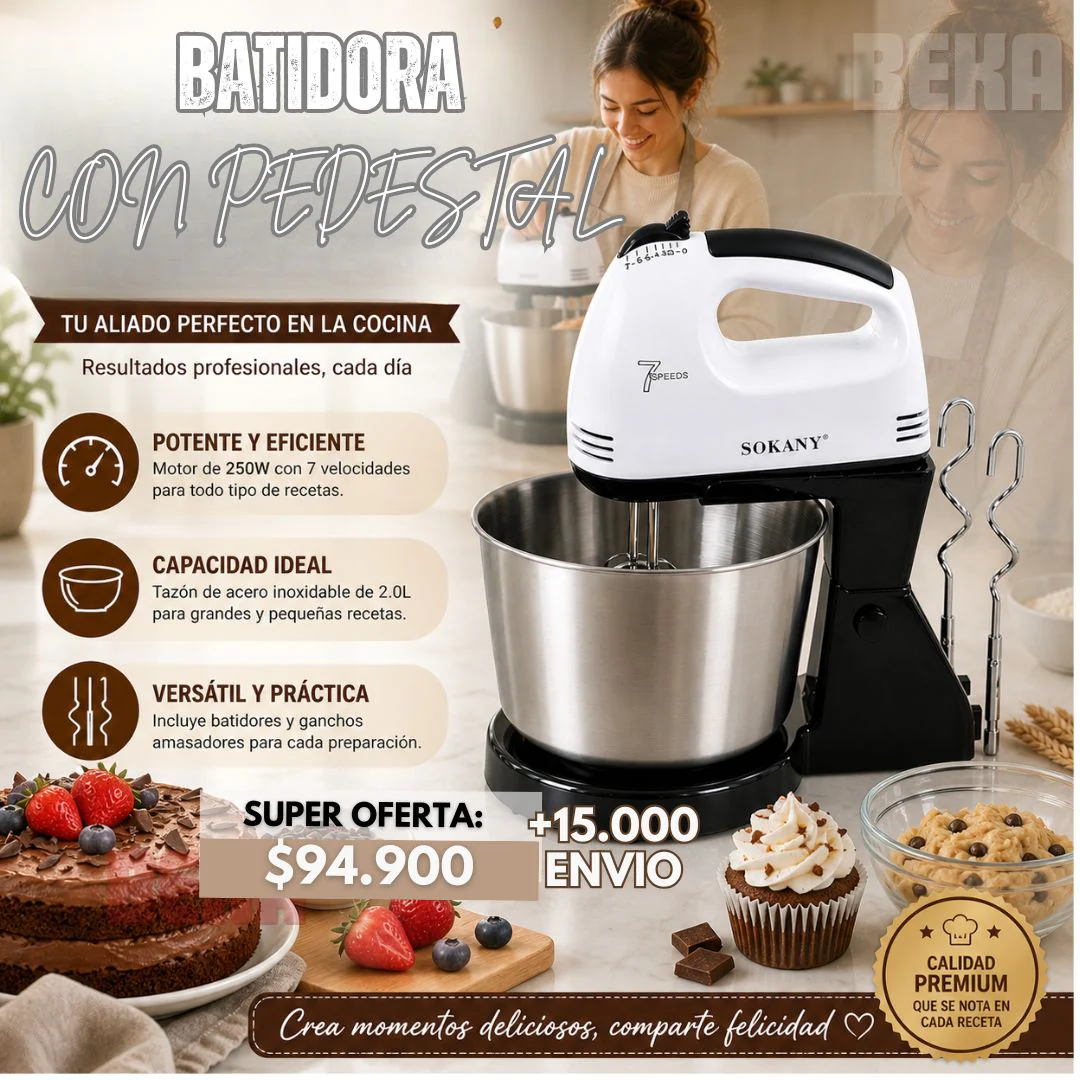 BATIDORA CON PEDESTAL